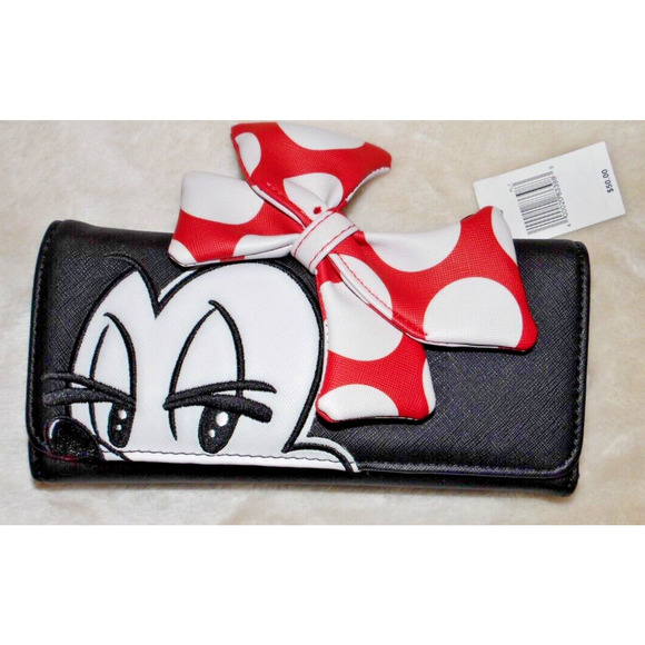Loungefly Disney Parks Minnie Mouse All About The Bow Wallet NWT - Picture 1 of 6